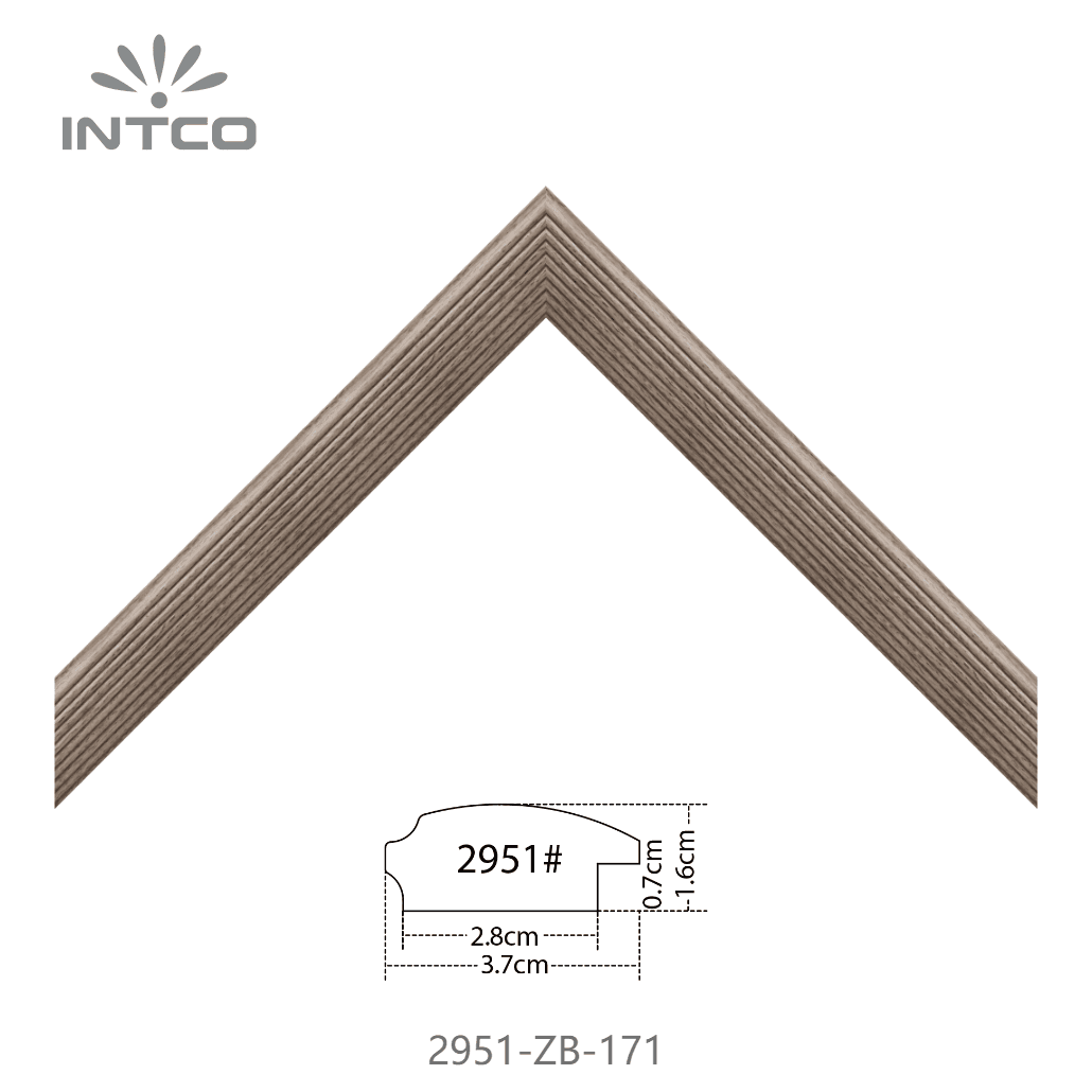 2951-ZB-171 — 3.7cm Black PS Picture Frame Moulding