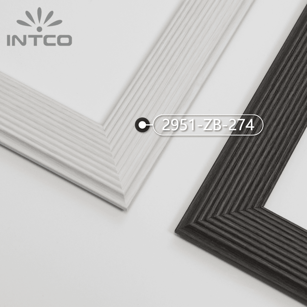 2951-ZB-274 — 3.7cm Black PS Picture Frame Moulding