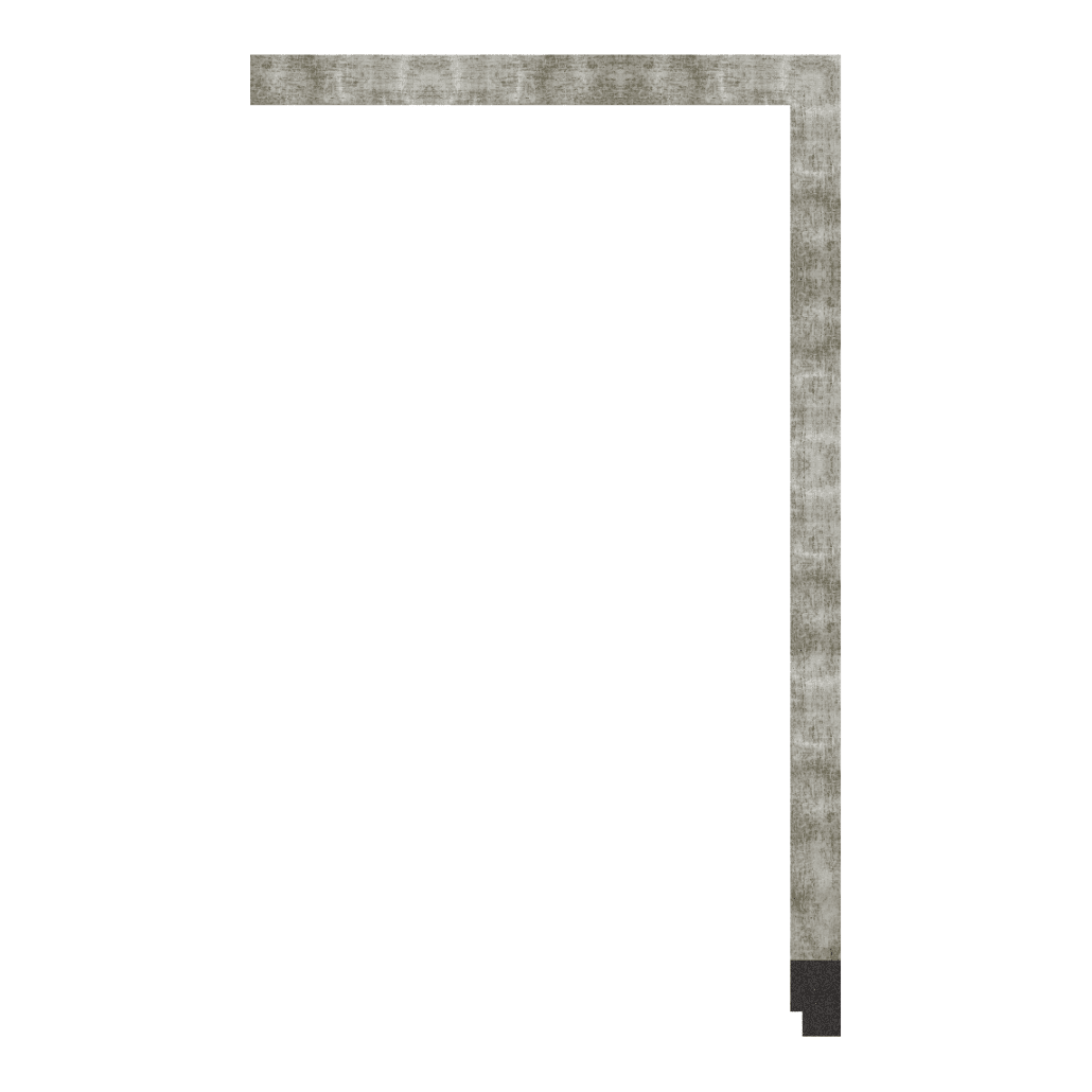 3574-ZB-877 — 2cm Schwarz PS Bilderrahmenleiste