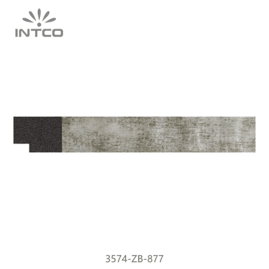 3574-ZB-877 — 2cm Black PS Picture Frame Moulding