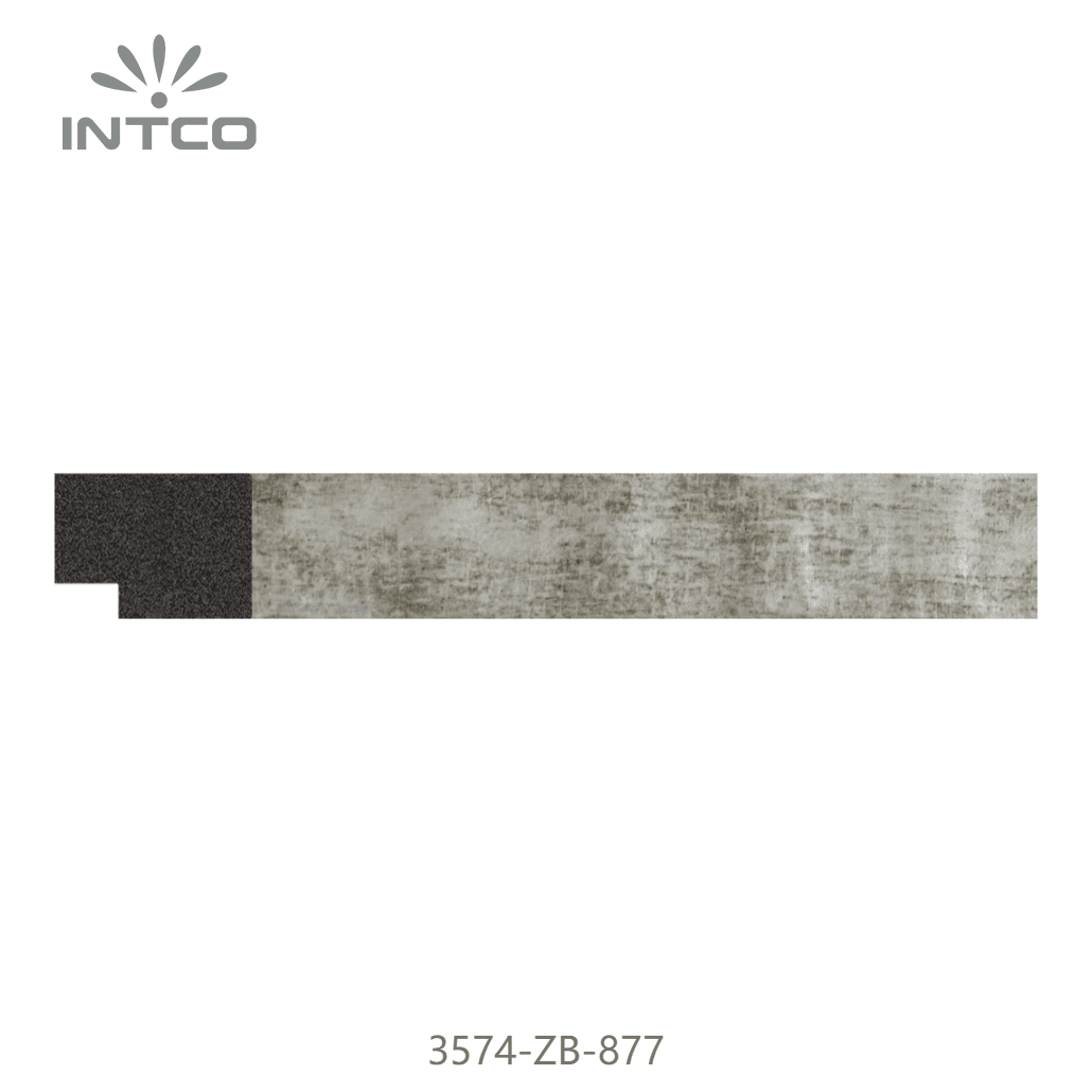 3574-ZB-877 — 2cm Black PS Picture Frame Moulding