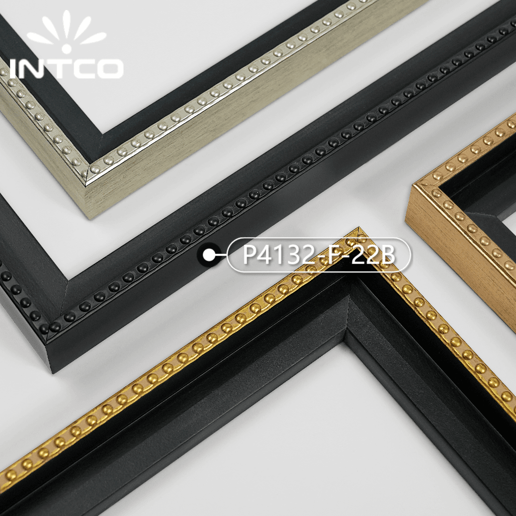 P4132-F-22B — 2.5cm Noir PS Baguette d'Encadrement