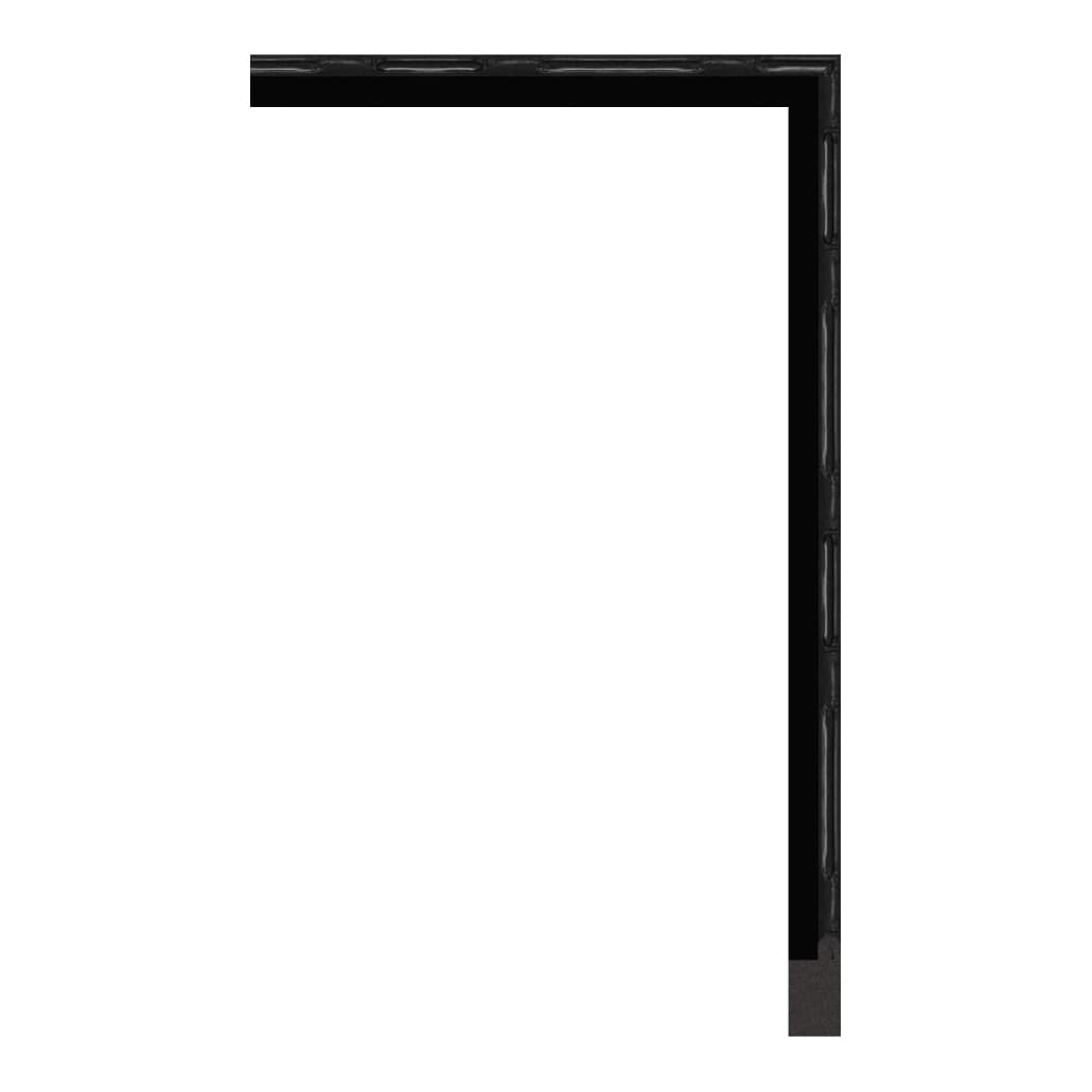 4091-F-22B(SQ) — 2.1cm Schwarz PS Bilderrahmenleiste