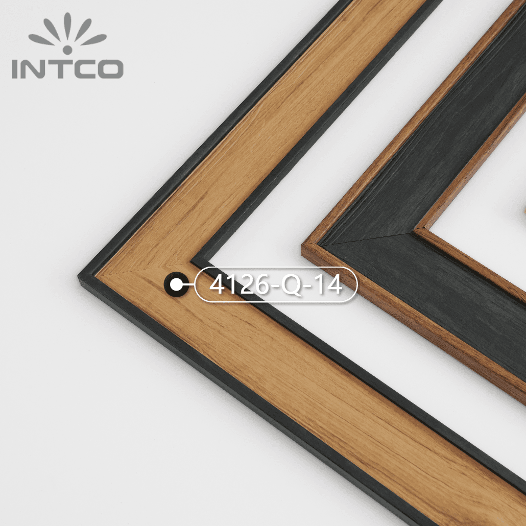 4126-Q-14 — 5.1cm Preto PS Moldura para Quadro