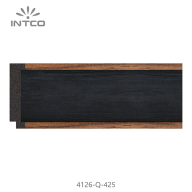 4126-Q-425 — 5.1cm Preto PS Moldura para Quadro