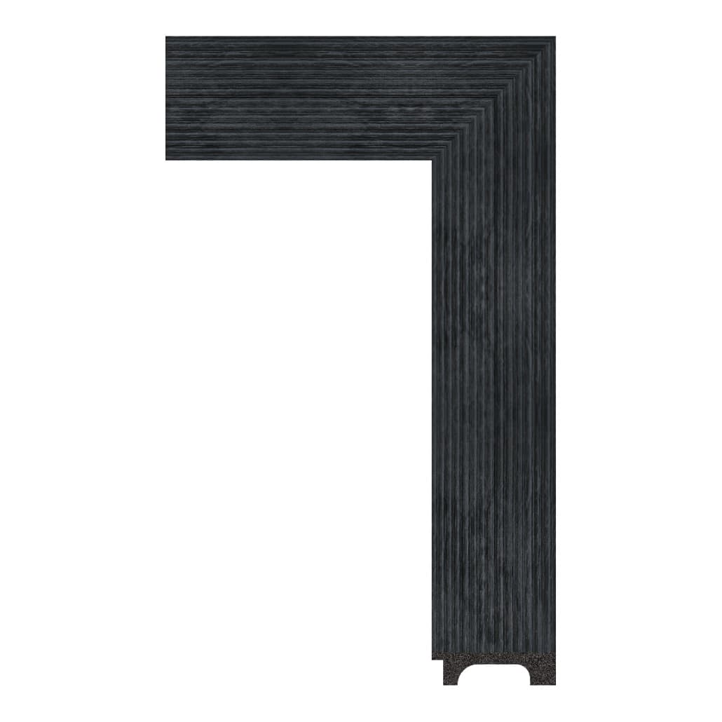 4867-WK-XH-68 — 7.4cm Schwarz PS Bilderrahmenleiste