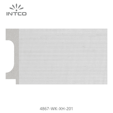 4867-WK-XH-201 — 7.4cm Blanco PS Moldura para Marco de Fotos