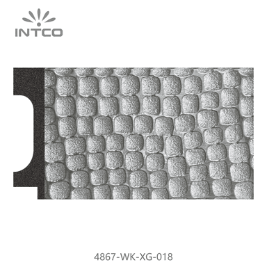 4867-WK-XG-018 — 7.4cm Silber PS Bilderrahmenleiste