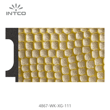 4867-WK-XG-111 — 7.4cm Dorado PS Moldura para Marco de Fotos