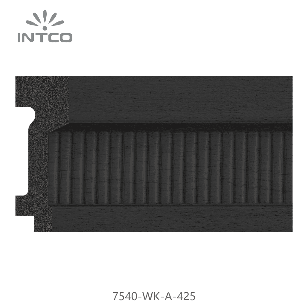 7540-WK-A-425 — 7.6cm Negro PS Moldura para Marco de Fotos