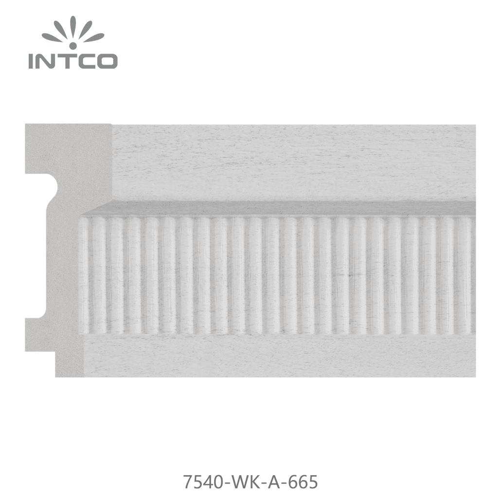 7540-WK-A-665 — 7.6cm Blanco PS Moldura para Marco de Fotos