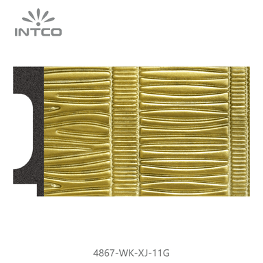 4867-WK-XJ-11G — 7.4cm Dourado PS Moldura para Quadro