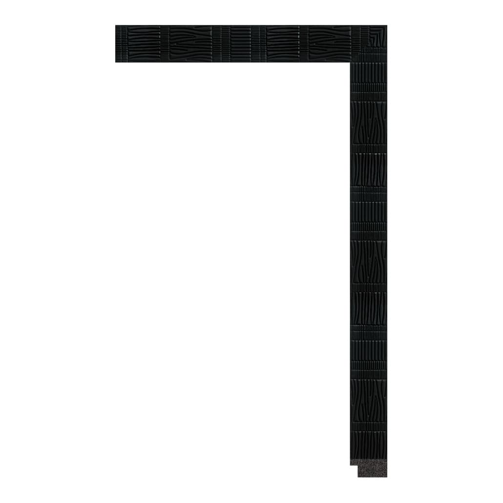 7000-D-06Q — 3.18cm Schwarz PS Bilderrahmenleiste