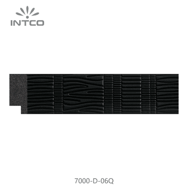 7000-D-06Q — 3.18cm Schwarz PS Bilderrahmenleiste