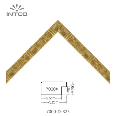 7000-D-825 — 3.18cm Gold PS Picture Frame Moulding
