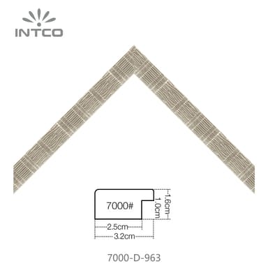 7000-D-963 — 3.18cm Bronze PS Baguette d'Encadrement