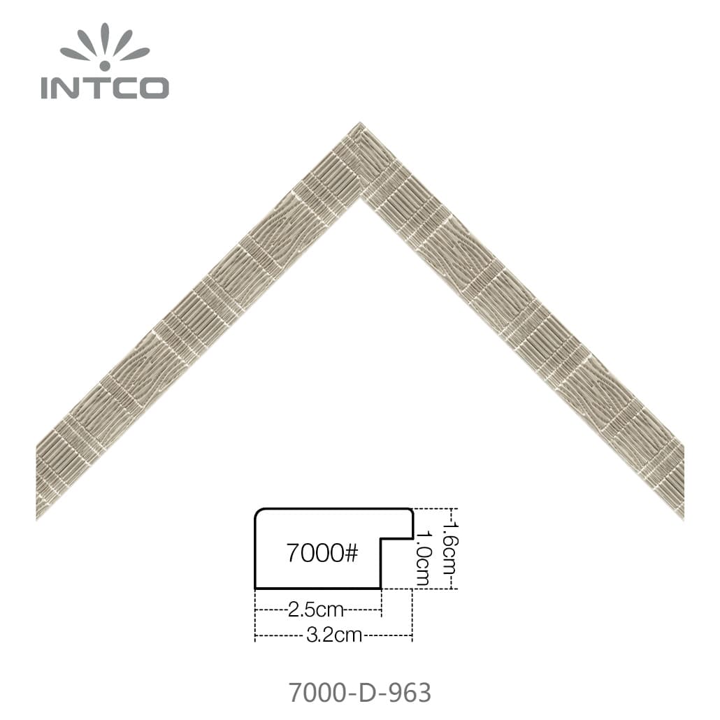 7000-D-963 — 3.18cm Bronze PS Baguette d'Encadrement