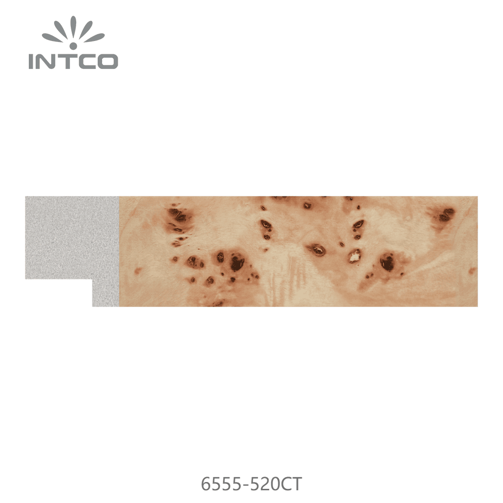 6555-520CT — 3.3cm Natur PS Bilderrahmenleiste