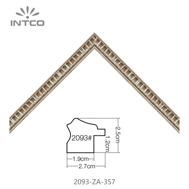 2093-ZA-357 — 2.7cm Bronze PS Baguette d'Encadrement