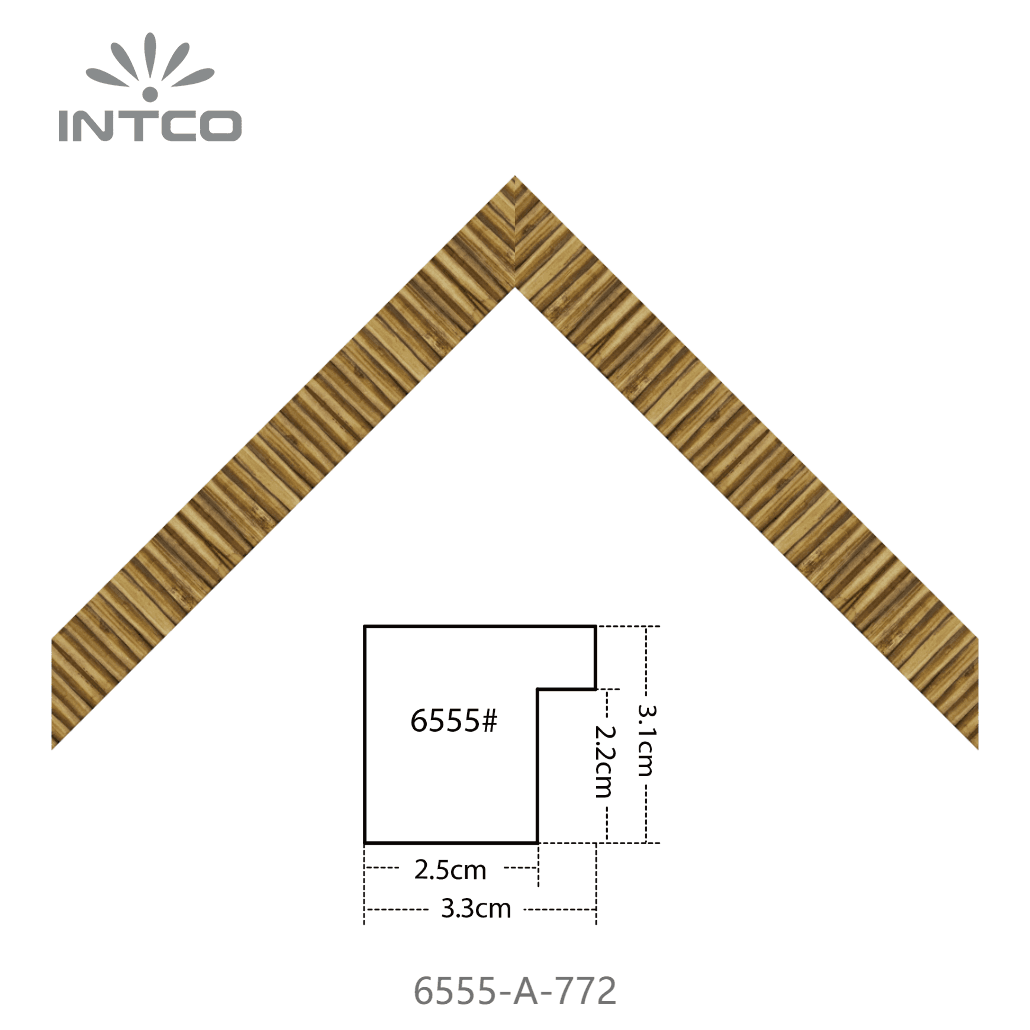 6555-A-772 — 3.3cm Natural PS Moldura para Quadro