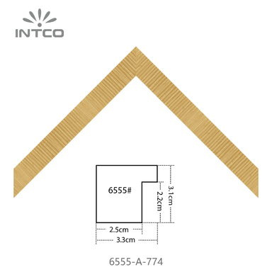 6555-A-774 — 3.3cm Natural PS Moldura para Quadro