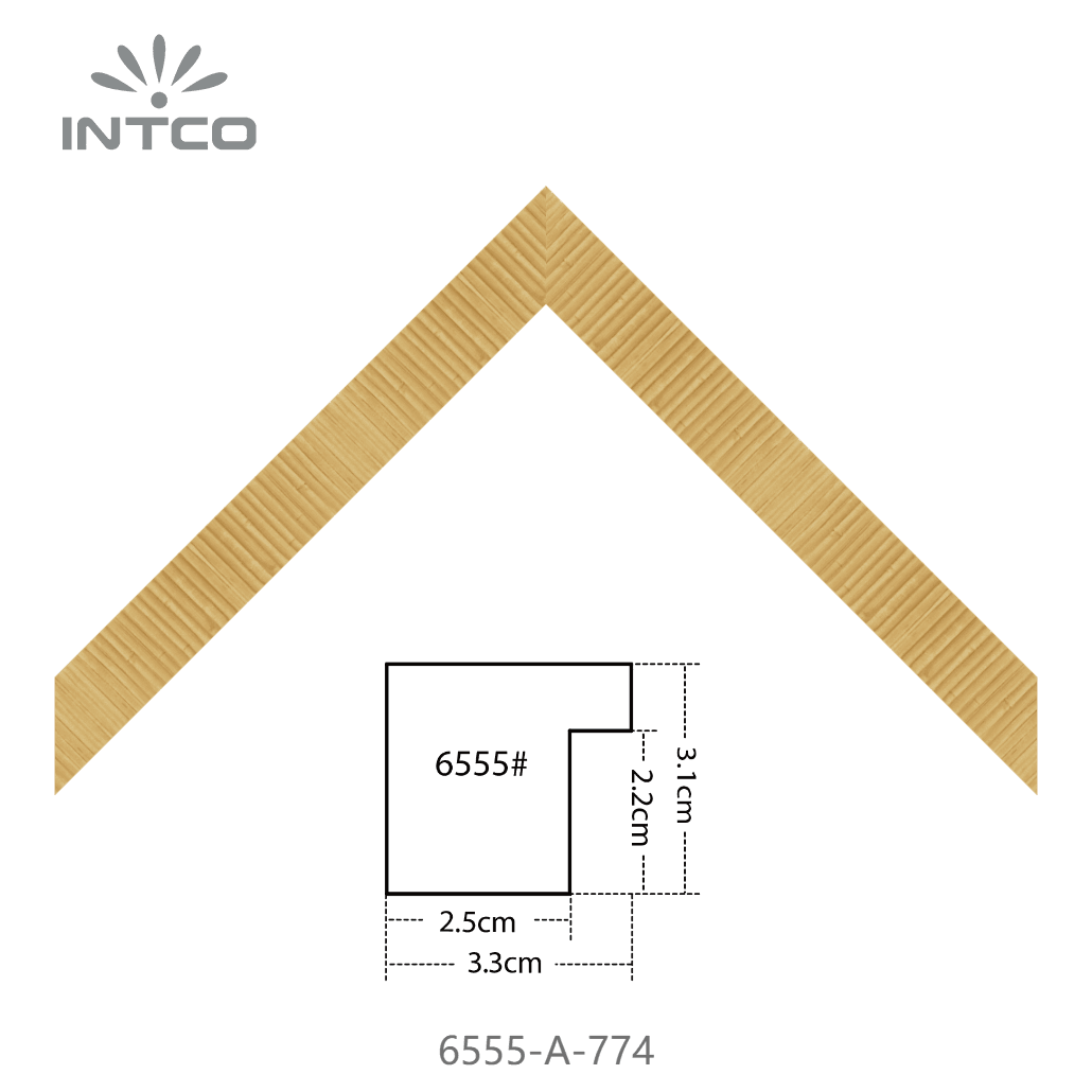 6555-A-774 — 3.3cm Natural PS Moldura para Quadro