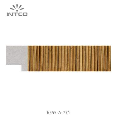 6555-A-771 — 3.3cm Natur PS Bilderrahmenleiste
