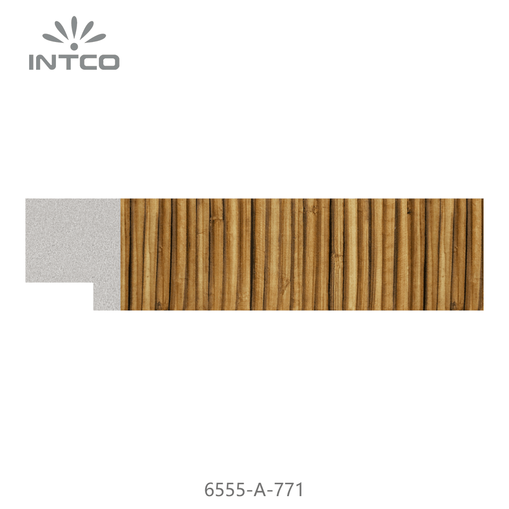 6555-A-771 — 3.3cm Natur PS Bilderrahmenleiste