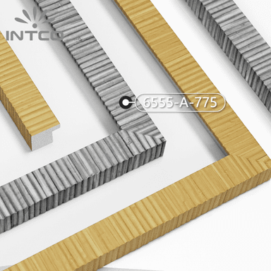 6555-A-775 — 3.3cm Argenté PS Baguette d'Encadrement