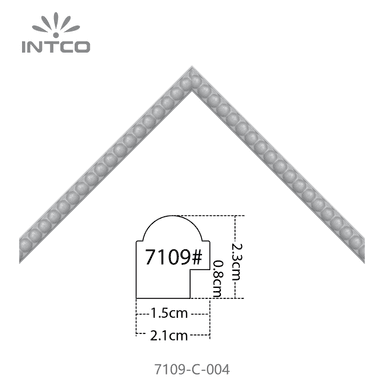 7109-C-004 — 2.1cm Prateado PS Moldura para Quadro