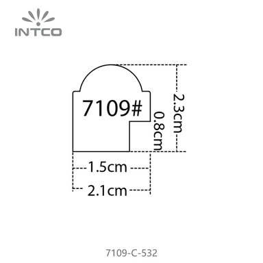 7109-C-532 — 2.1cm Mehrfarbig PS Bilderrahmenleiste
