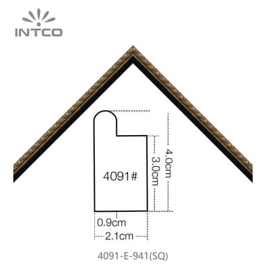 4091-E-941(SQ) — 2.1cm Bronze PS Picture Frame Moulding
