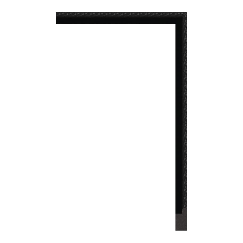 4091-E-22B(SQ) — 2.1cm Schwarz PS Bilderrahmenleiste