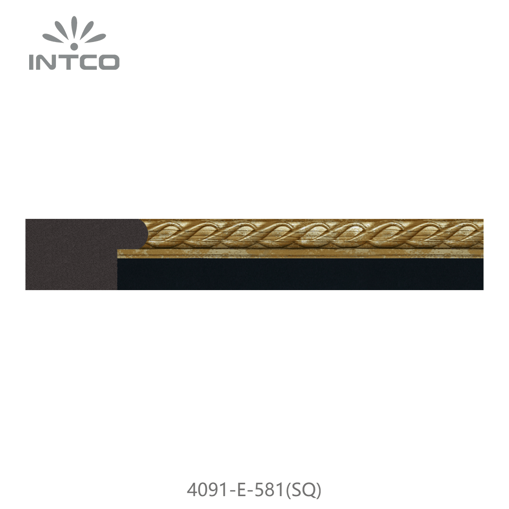 4091-E-581(SQ) — 2.1cm Bronze PS Picture Frame Moulding
