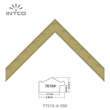 P7616-A-088 — 3.8cm Bronze PS Baguette d'Encadrement