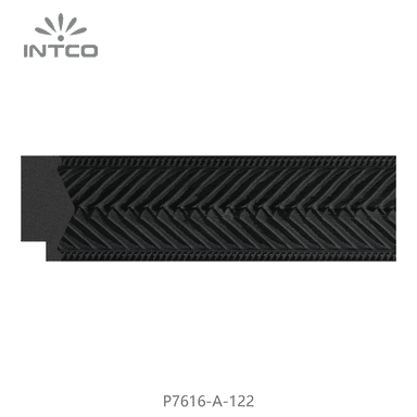 P7616-A-122 — 3.8cm Schwarz PS Bilderrahmenleiste