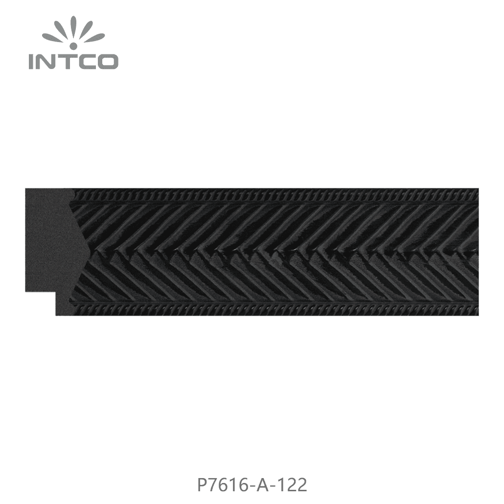 P7616-A-122 — 3.8cm Schwarz PS Bilderrahmenleiste
