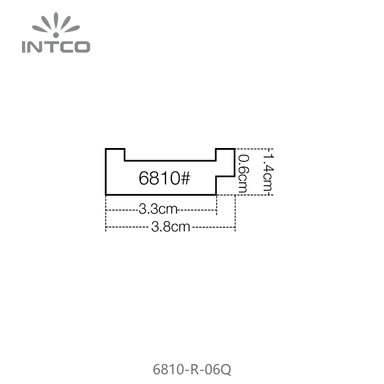 6810-R-06Q — 3.8cm PS Bilderrahmenleiste