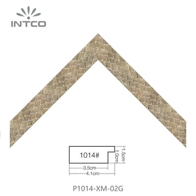 P1014-XM-02G — 4.06cm PS Bilderrahmenleiste