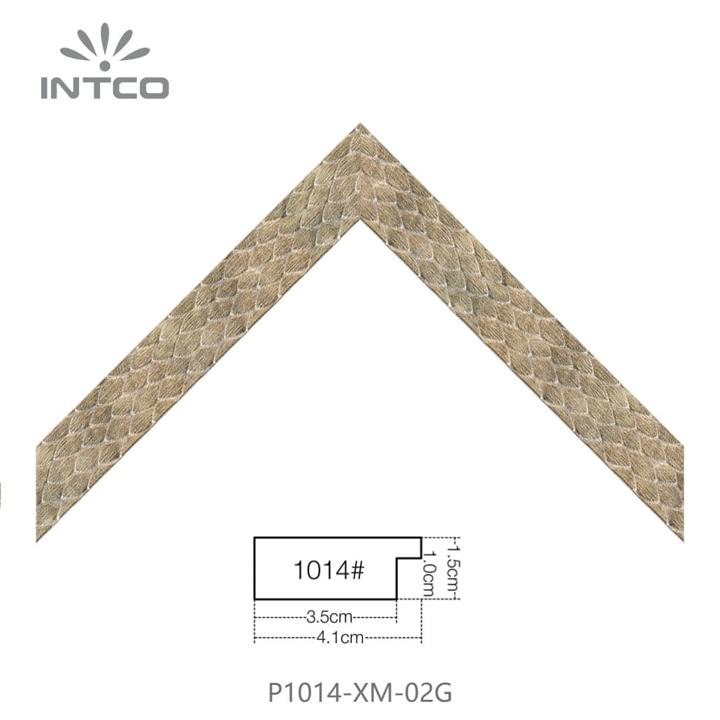 P1014-XM-02G — 4.06cm PS Bilderrahmenleiste