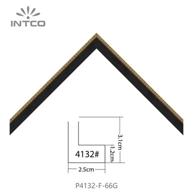 P4132-F-66G — 2.5cm Bronce PS Moldura para Marco de Fotos