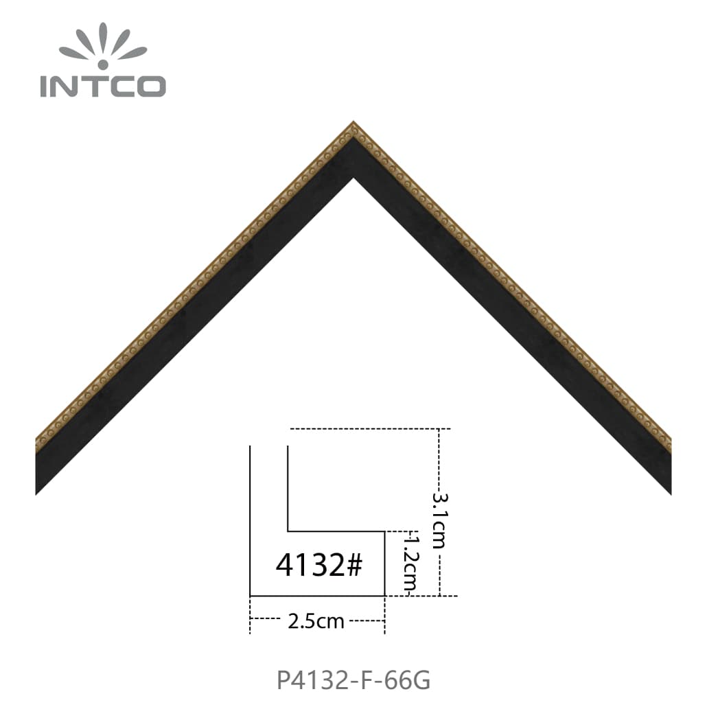 P4132-F-66G — 2.5cm Bronce PS Moldura para Marco de Fotos