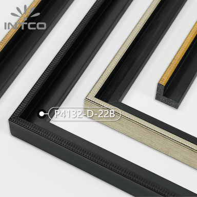 P4132-D-22B — 2.5cm Preto PS Moldura para Quadro