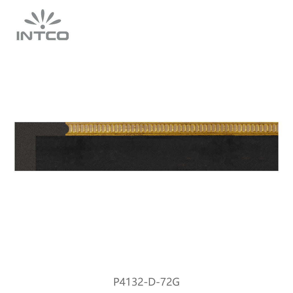 P4132-D-72G — 2.5cm Dourado PS Moldura para Quadro