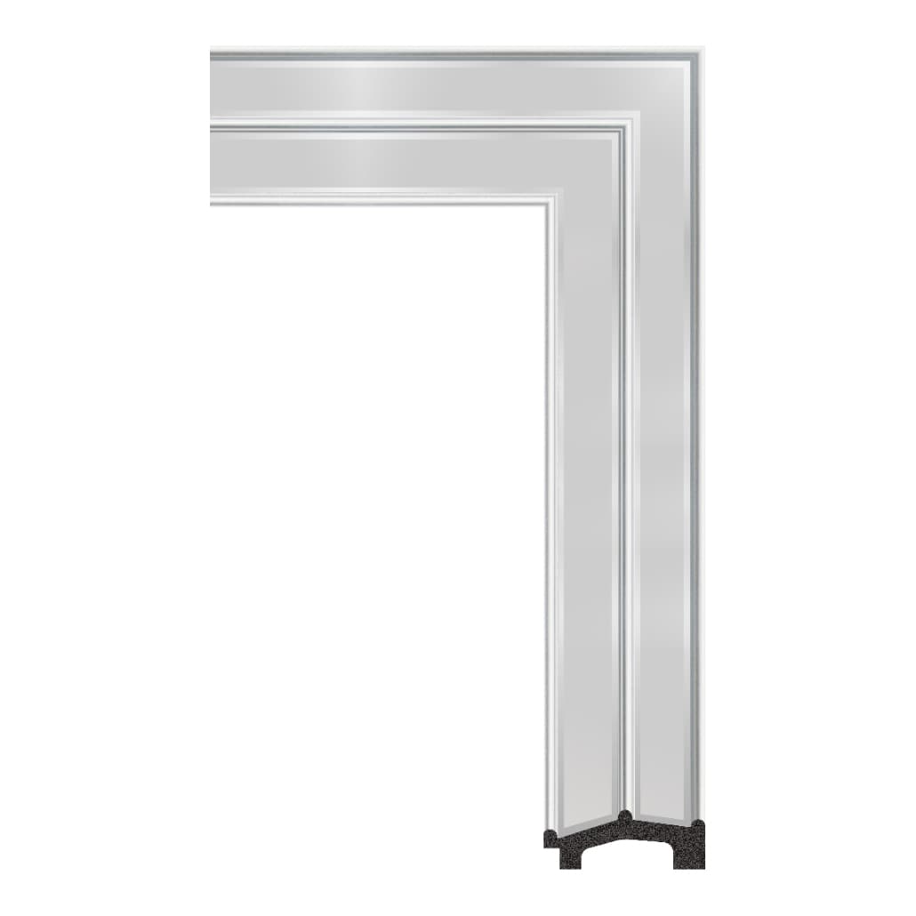 7446-WK-16S — 7.6cm Silber PS Bilderrahmenleiste