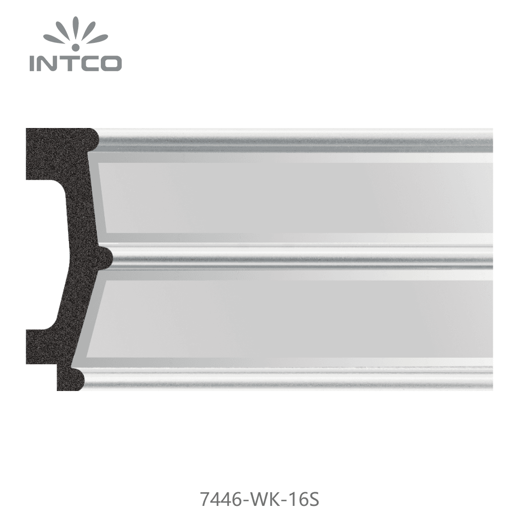 7446-WK-16S — 7.6cm Silber PS Bilderrahmenleiste