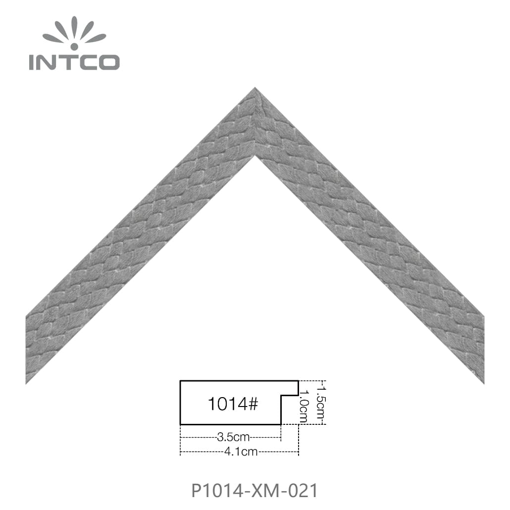 P1014-XM-021 — 4.06cm Plateado PS Moldura para Marco de Fotos
