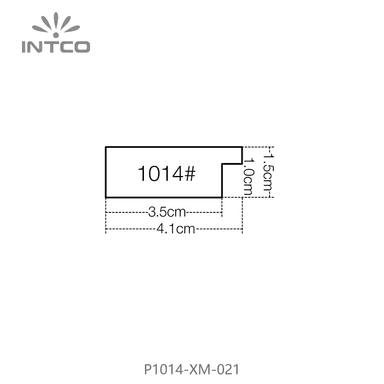 P1014-XM-021 — 4.06cm Plateado PS Moldura para Marco de Fotos