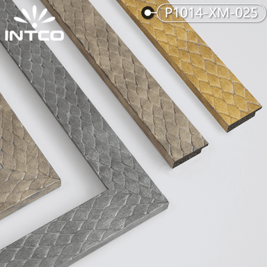 P1014-XM-025 — 4.06cm Gold PS Bilderrahmenleiste