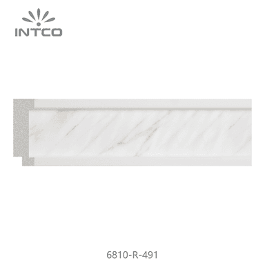 6810-R-491 — 3.8cm Branco PS Moldura para Quadro